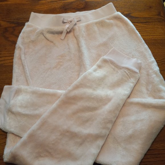 NWOT Pale Pink Sherpa Jogger/Sweatpant - Picture 1 of 8